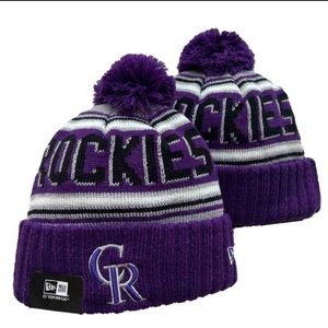 New Era MLB knit Pom beanie Rockies